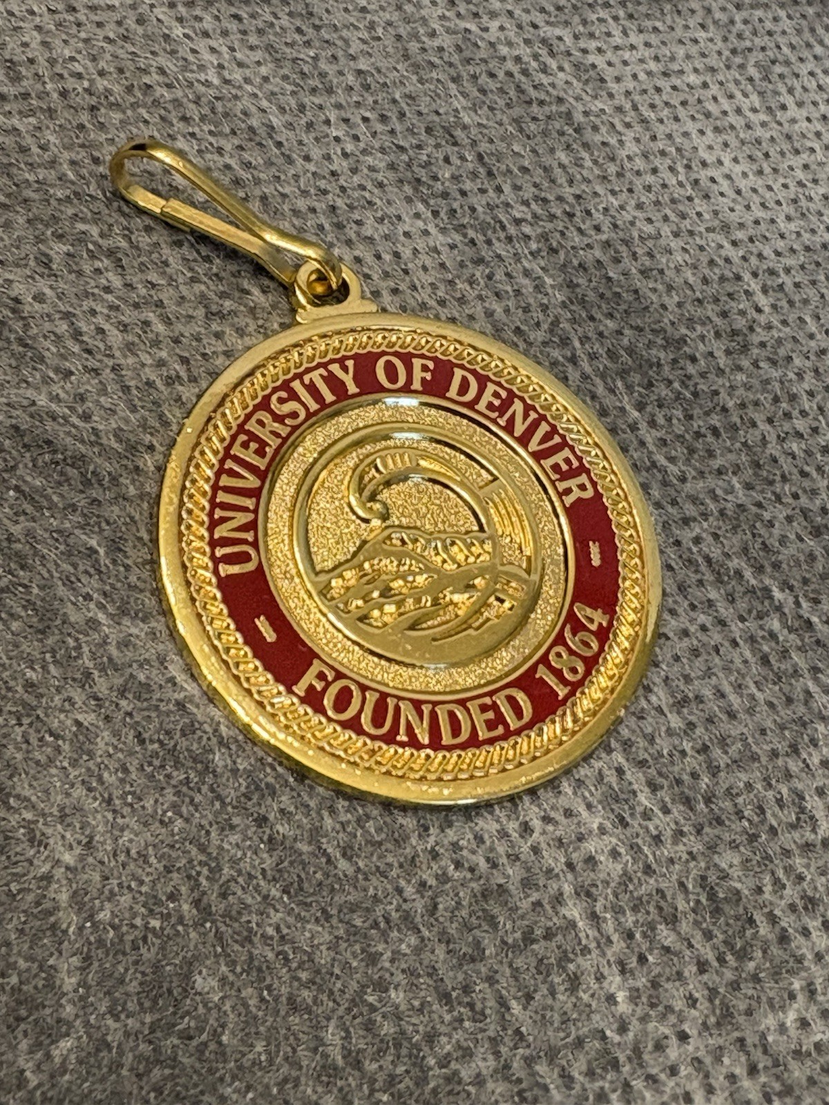 University Of Denver Founded in 1864 Zipper Pull Medallion by Jostens ZP 455