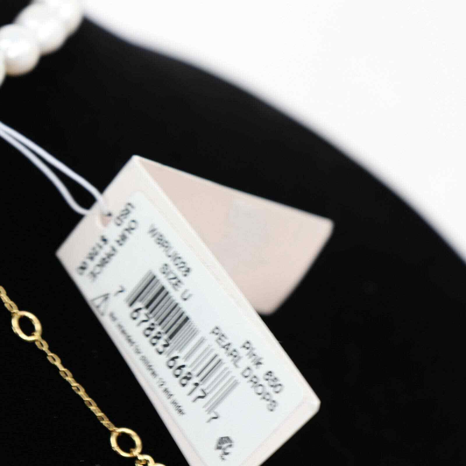 Kate Spade Gold-Tone Freshwater Pear (8-10mm) & Semi-Precious Pink Jade Strand