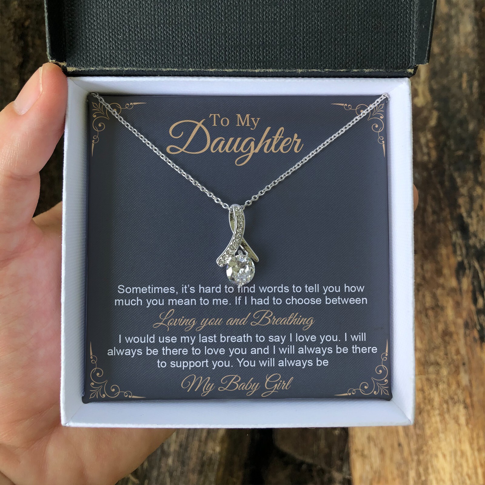 To My Daughter Necklace, Gift to My Daughter, Graduation Gift for Daughter