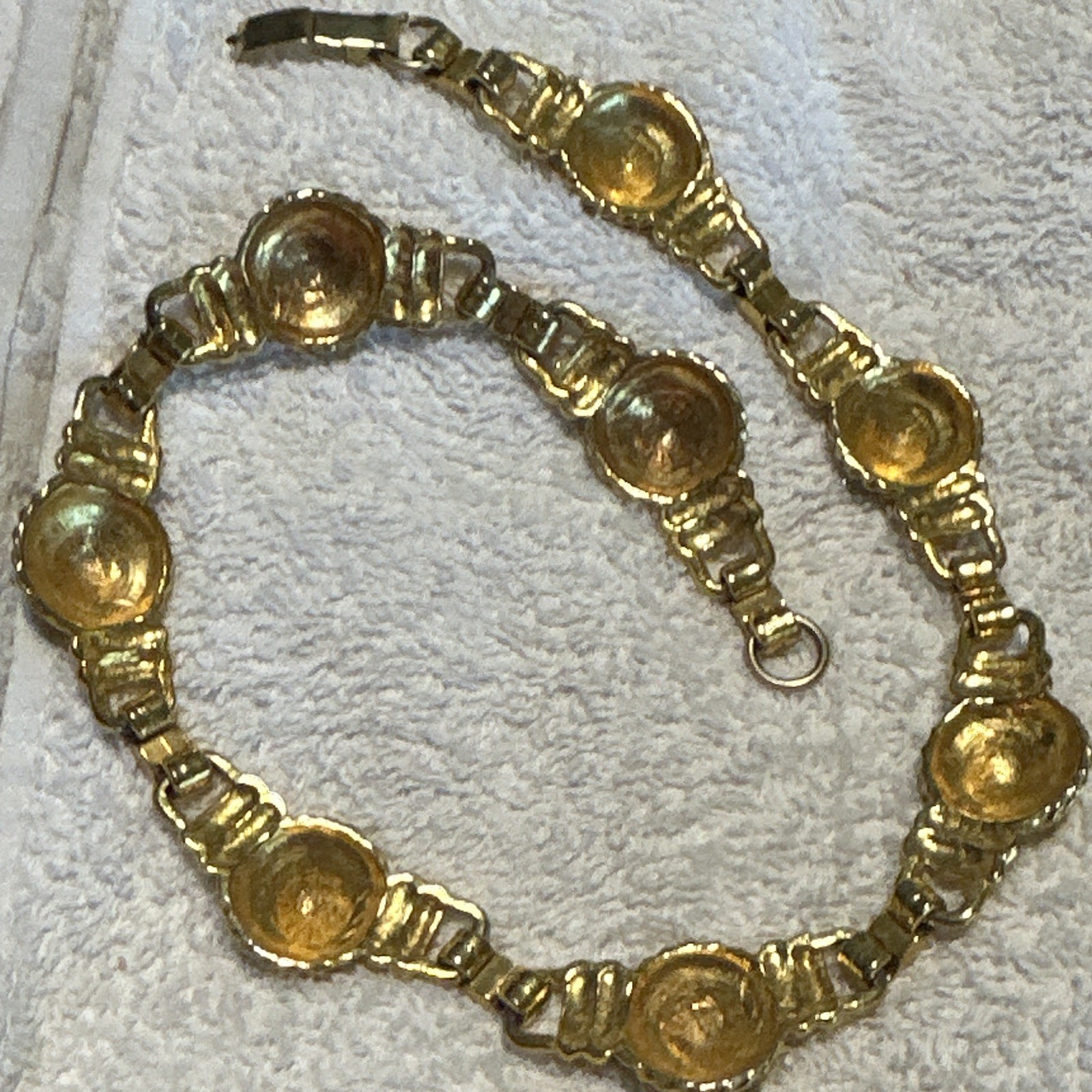 Vintage Anne Klein lions head necklace. Runway 1980s unsigned Rare costume