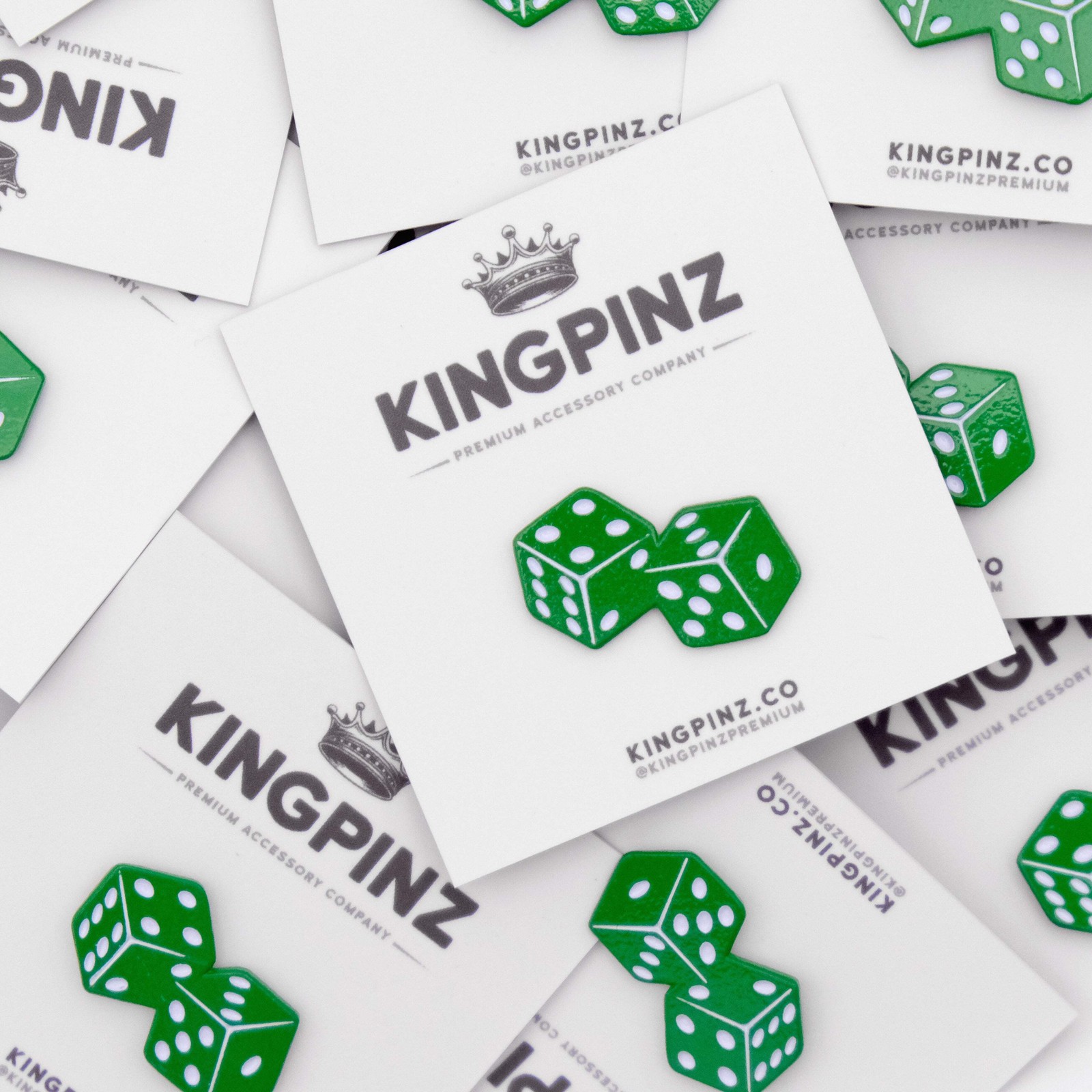 Dice Lapel Pin – Green