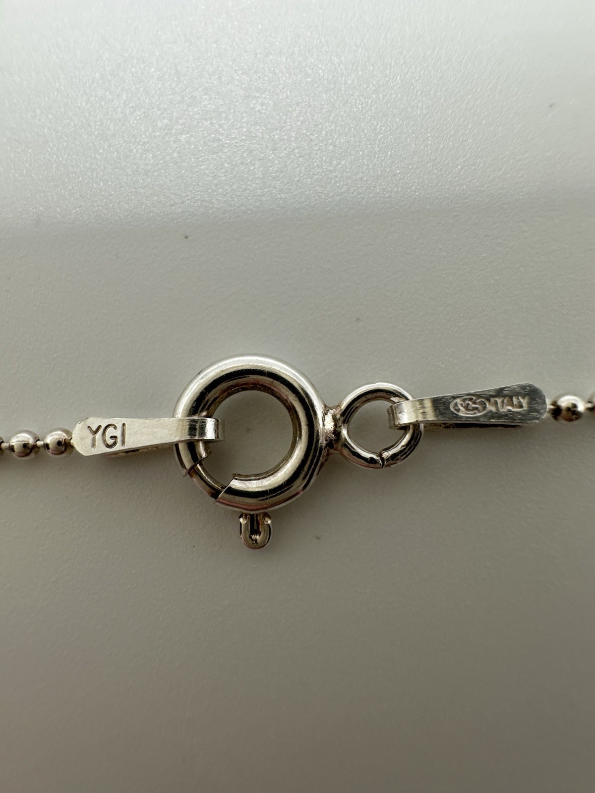 New Without Tags YGI Italy 925 Silver Cluster Ruby Pendant W/Clear CZ Necklace