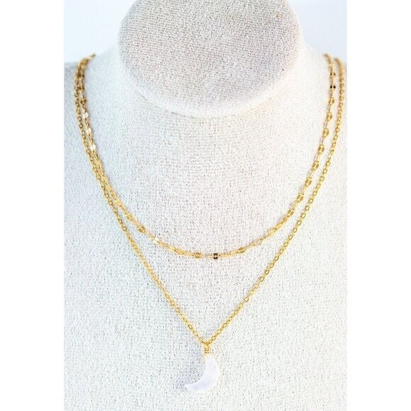 WATERPROOF Gold Chain Necklace Layering Necklace Dainty Gold Sparkle Chain