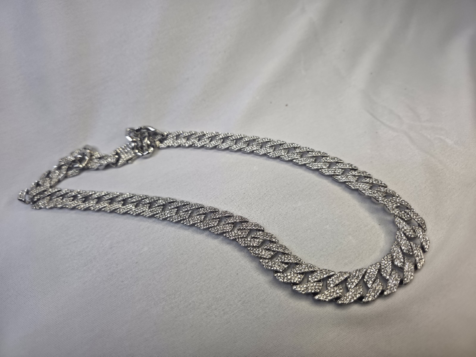 24” Iced Out Cuban Link Chain Heavy Solid Look Mens Hip Hop Necklace