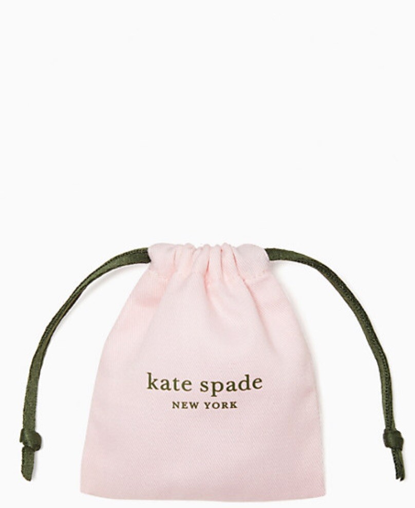 NWT Kate Spade Everyday Spade Drop Studs Earrings K5774 Clear/Gold $99
