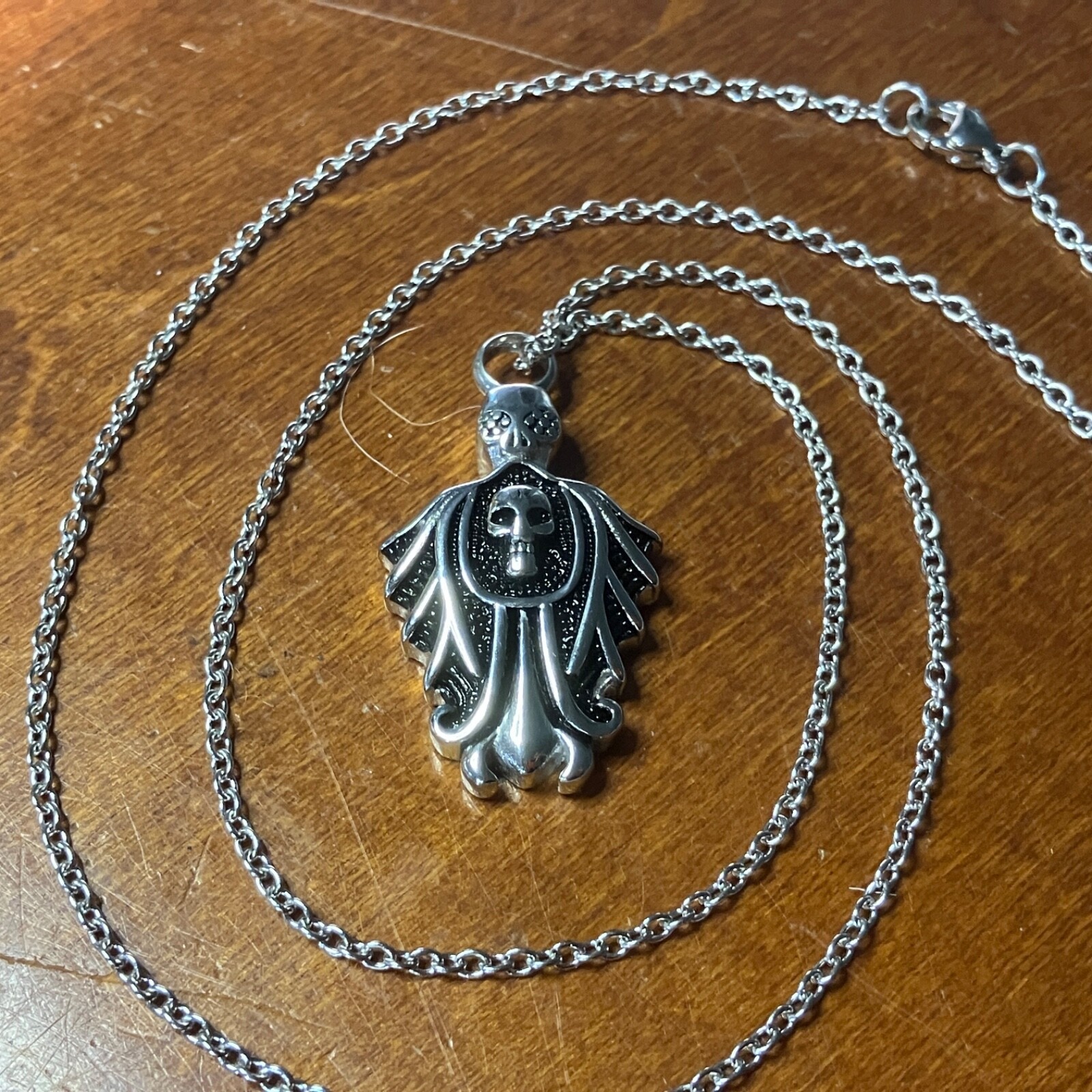 Gothic Necklace with Skulls – The Melancholy Killer – FREE SHIPPING
