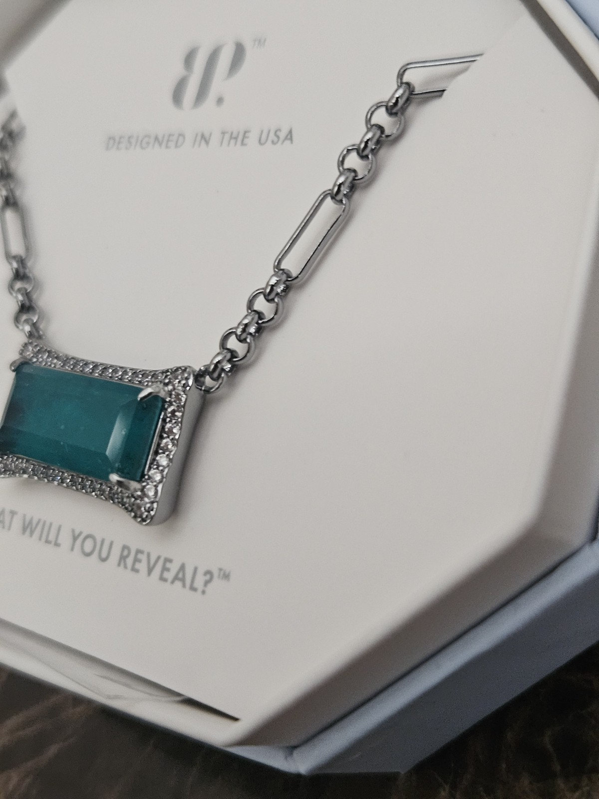 Bomb Party Paraiba Tourmaline On Hematite Necklace NEW NK23005