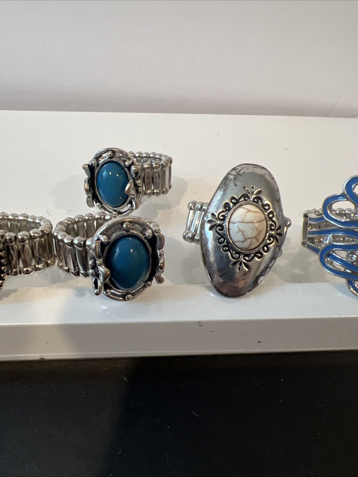 Lot of Paparazzi Statement Jewelry 1Bracelet/2Necklace/ear rings sets & 13 Rings