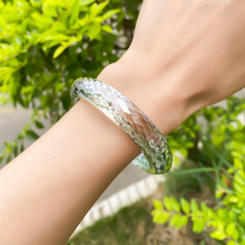 Full Moissanite Bangle Bracelet D Color Elegant Jewelry Exquisite Jewelry Gifts