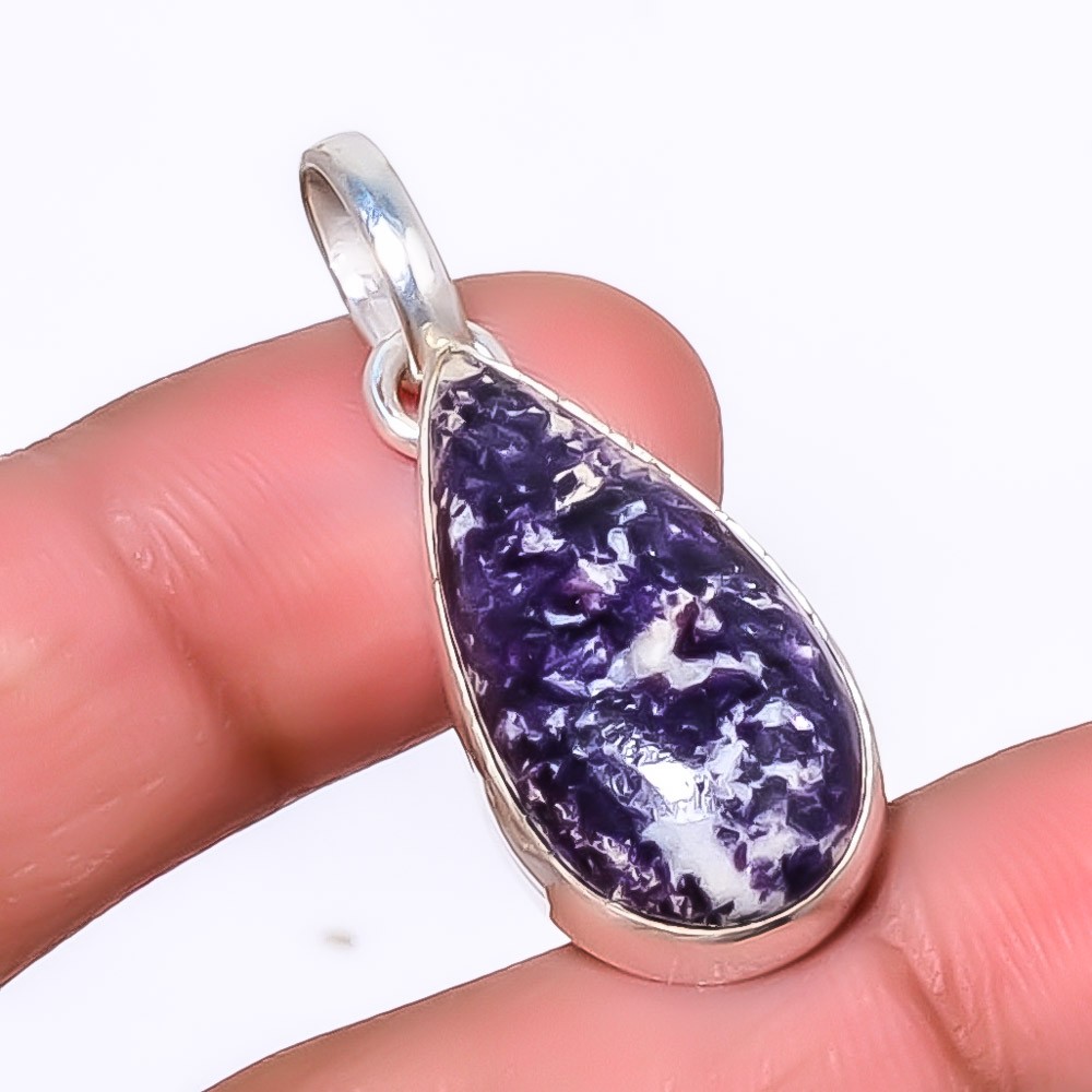 Lepidolite – San Diego 925 Sterling Silver Jewelry Pendant 1.56″ T942