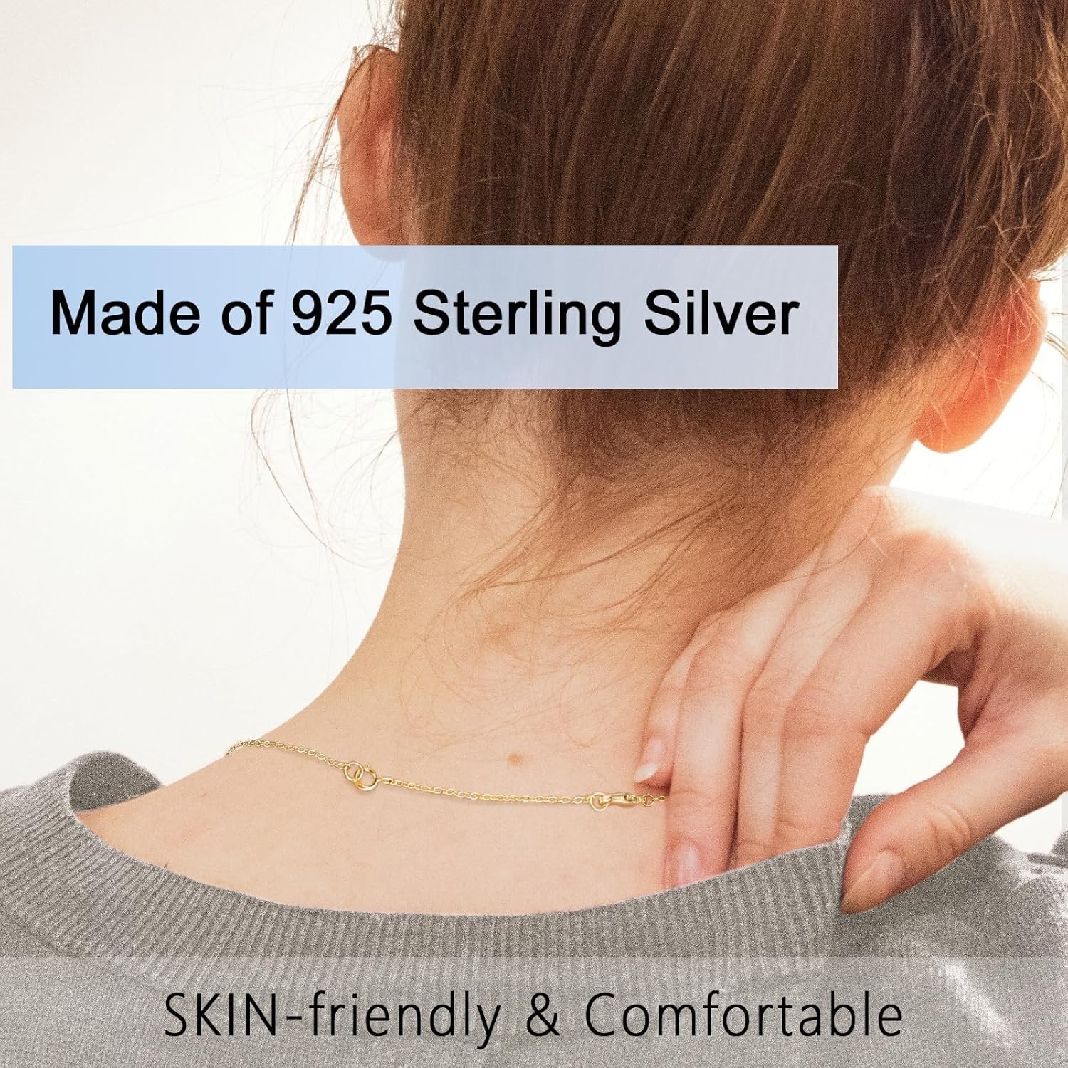 Hypoallergenic Gold Necklace Extenders – 1″ & 2″ Set for All Occasions