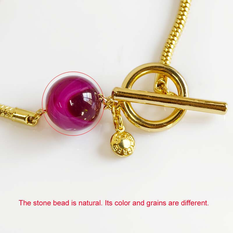 7.5″ Jcrew Stone Bead Chain Bracelet Gift Fashion Women Party Holiday Jewelry