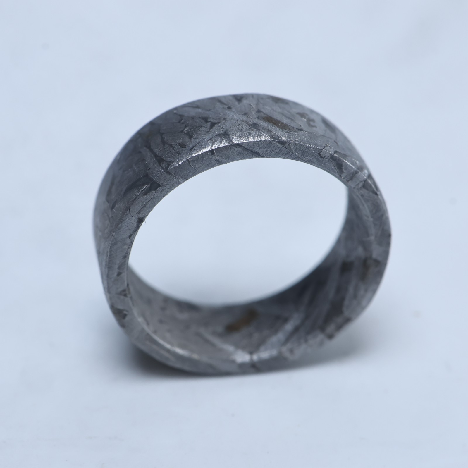 meteorite ring Natural meteorite carving crater ring, holiday gift