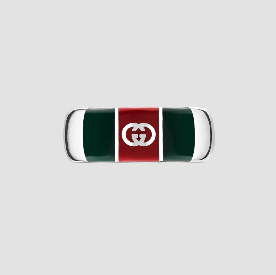 GUCCI Wide ring with Web detail size 9 new