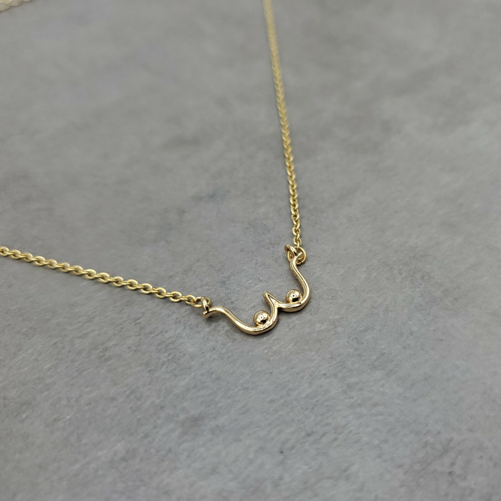 Breast Cancer Awareness GOLD Plated Necklace Boob Mammary Female Body Beautiful