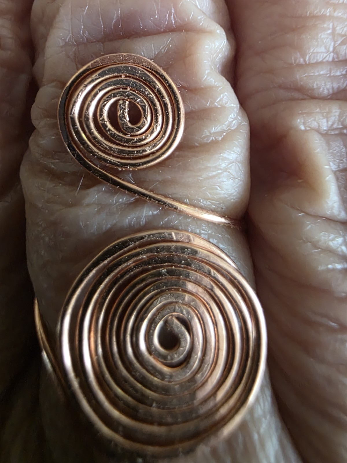 ADJUSTABLE USA Mined Copper Hand Crafted Ring ~Healing Effects 99.9% Copper