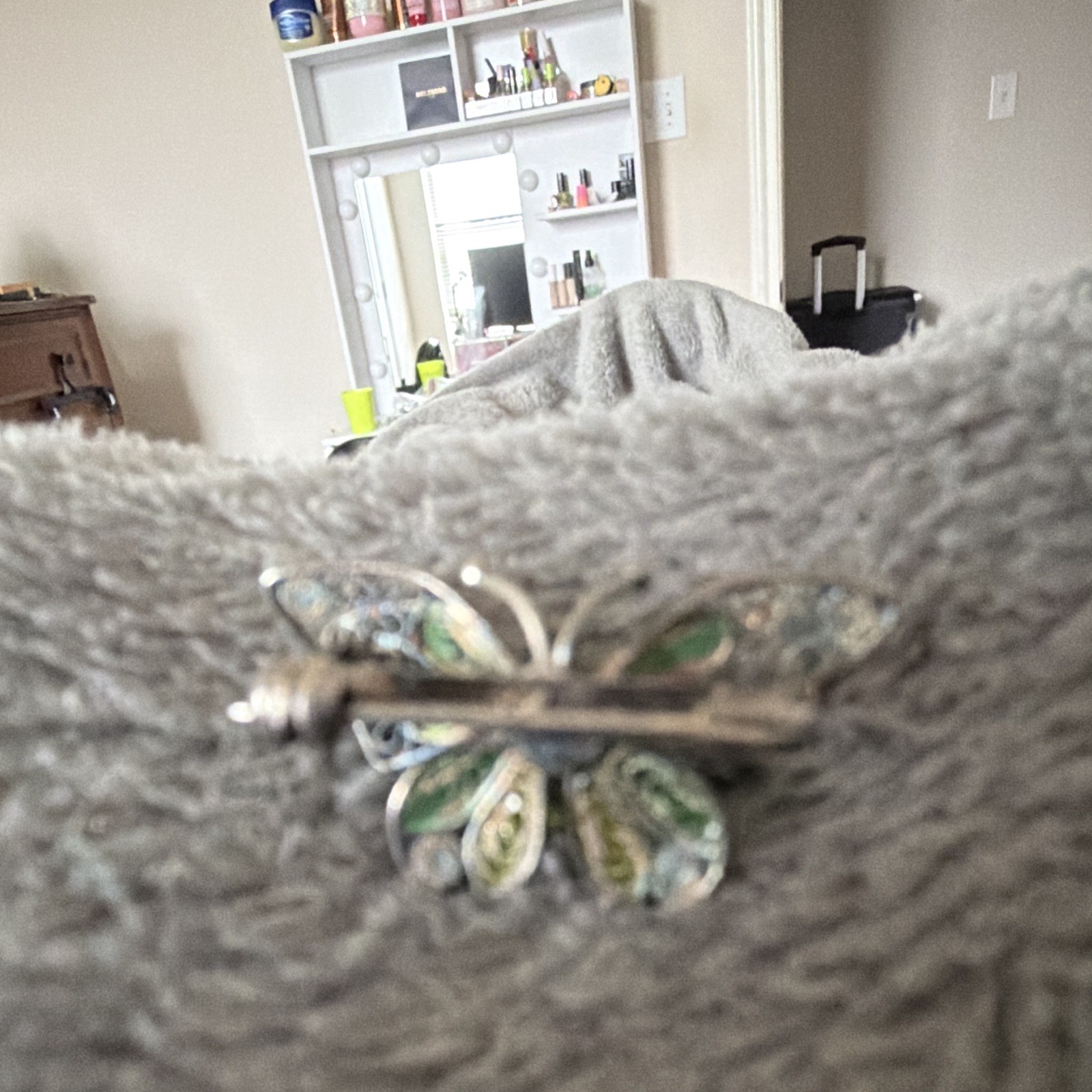 Vintage Italian 800 Silver Filigree Butterfly Brooch Pin Colorful Enamel vintage