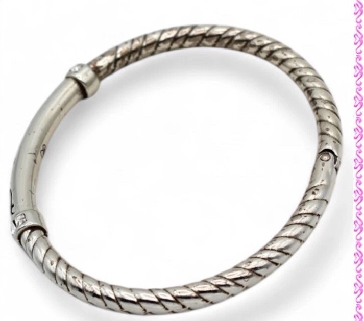 Brighton love bangle with the 2 rhinestone charms included nwot.