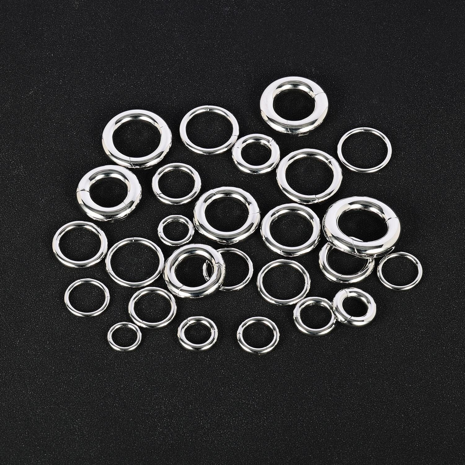1 Pc Large Size Hoop Earrings Stainless Steel Ear Gauges Punk Septum Piercing