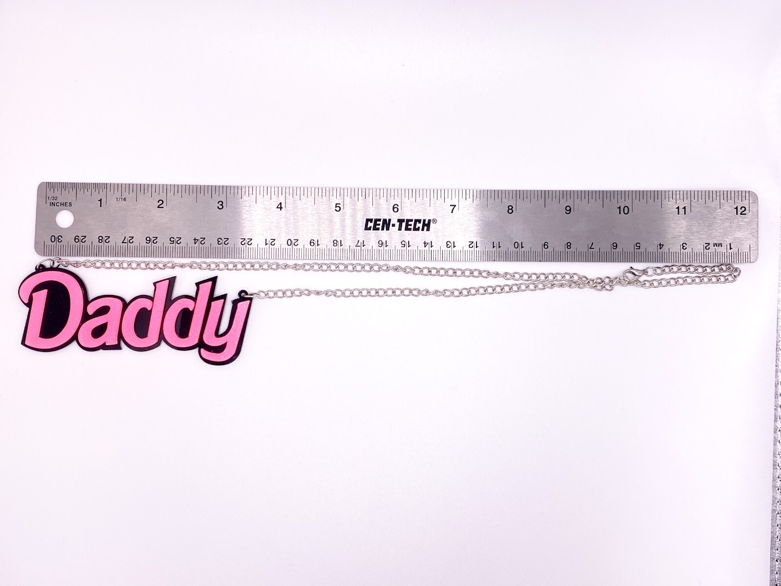 Glitter DDLG Yes Daddys Girl Slut Necklace Bimbo Core Jewelry Kawaii Clothes