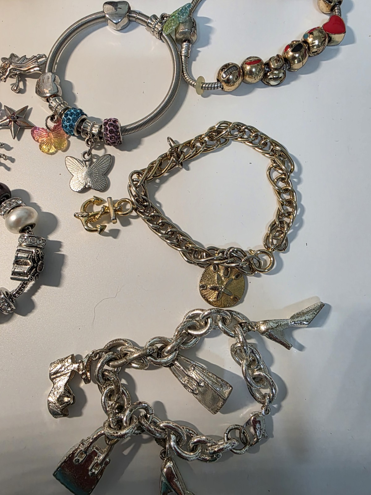 Bracelet Lot Costume Fashion Charm Bracelets Vintage To Now Mixed Materials