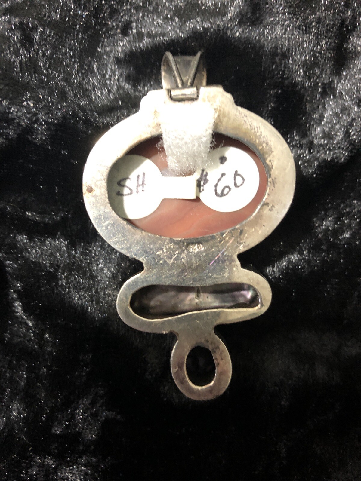 AGATE DRUZY HALF GEODE PENDANT IN 925 STERLING SILVER SETTING with other stones