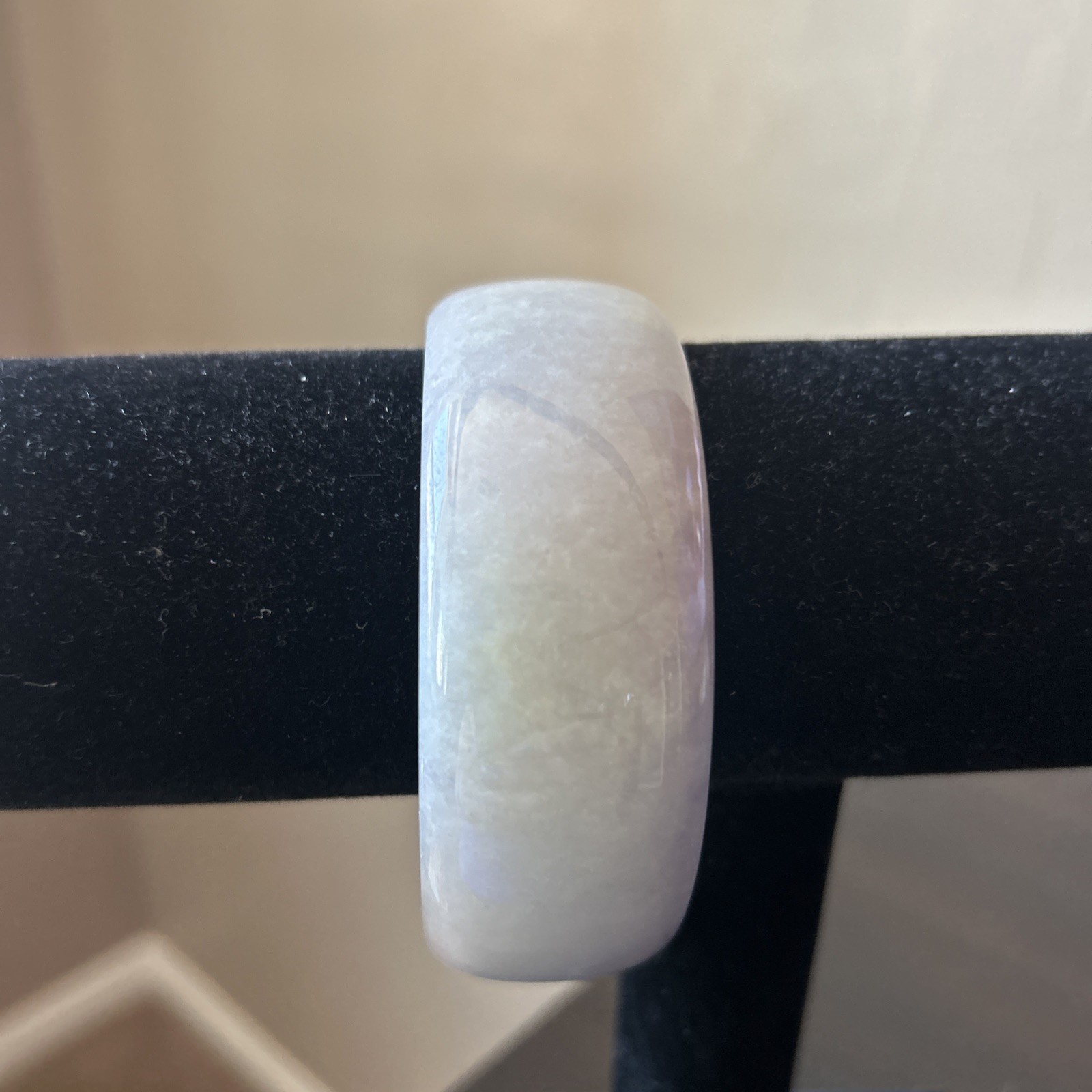 67MM Natural Icy Lavender Jadeite Jade Bracelet Burma Jadeite Jade Bangle