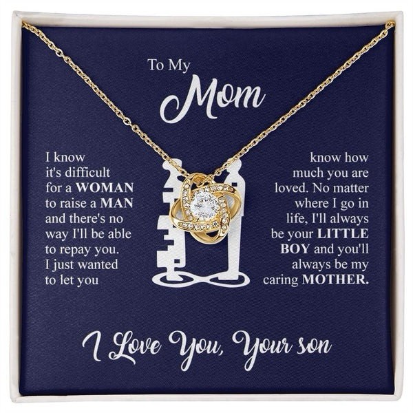 to my mom Love Knot Necklace Meaningful gift mother’s day birthday Christmas