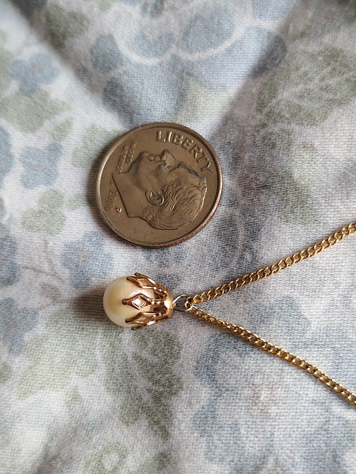Single Pearl Necklace. White Pearl Necklace. Pearl Pendant.