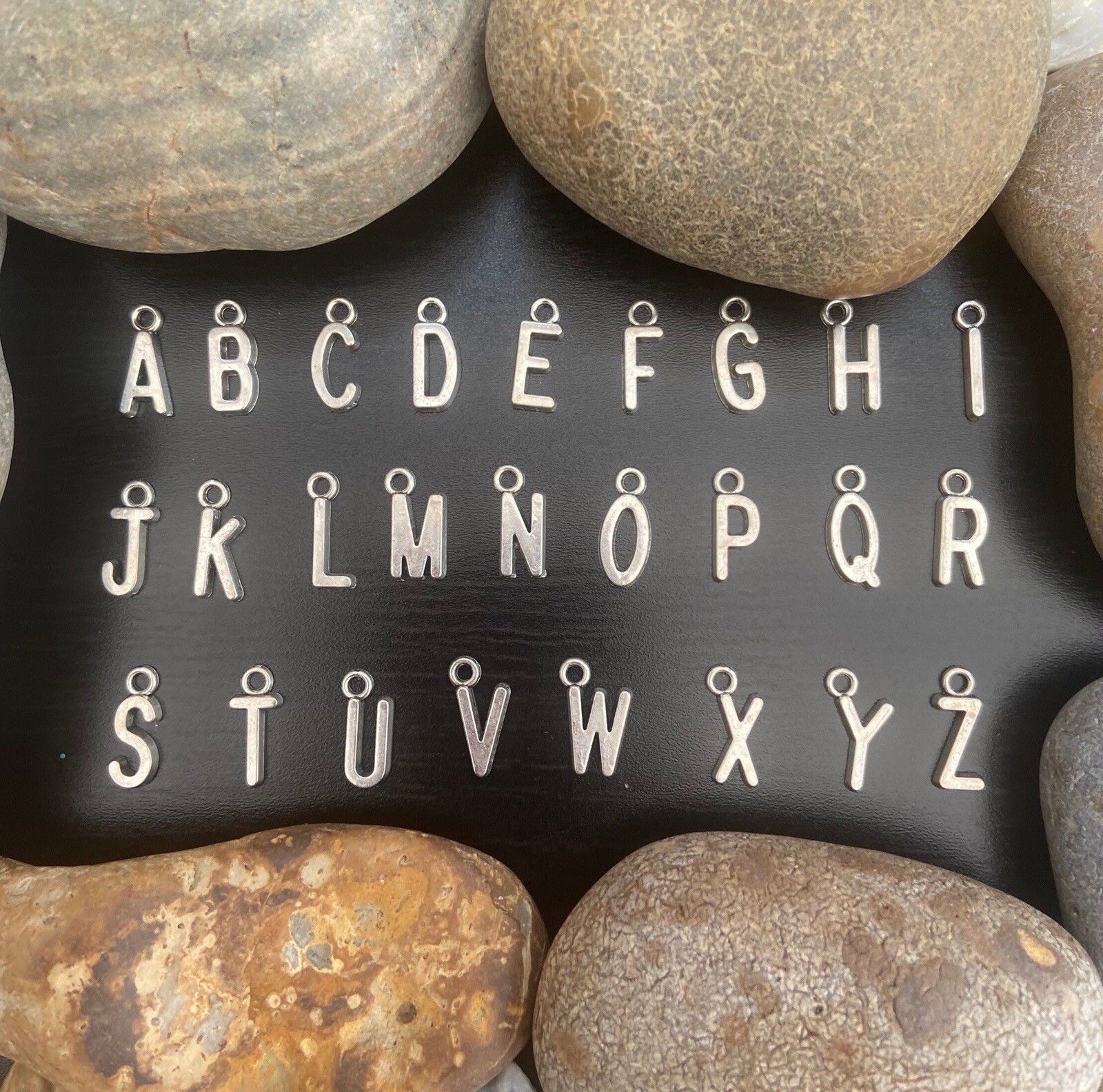 Brown Bubble Tea Boba Personalised Necklace Alphabet Initials & Birthstone