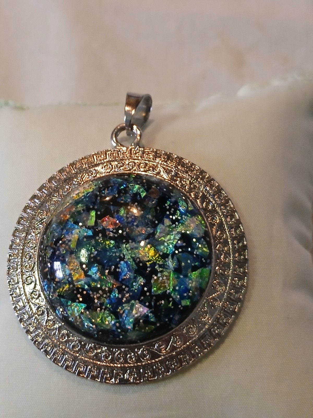 Ladies Large Multicolored Pendant