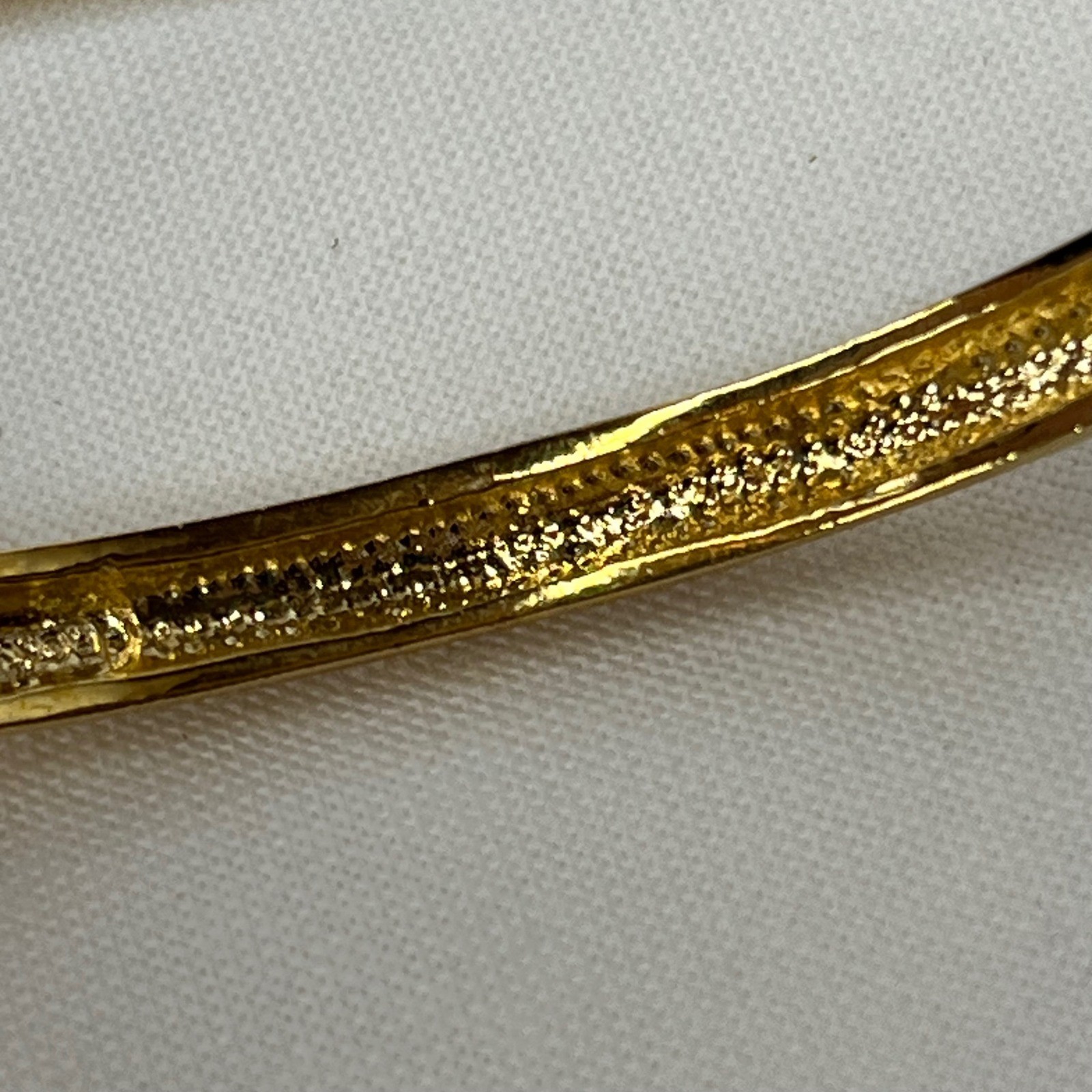 Swarovski Stone Bangle Gold Tone Pave Crystal Hinge Bracelet M 5032848 No Stamp