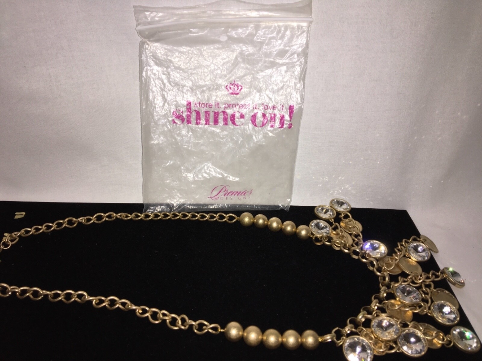 Clear Sparkle Necklace New Shine On Premier Designs