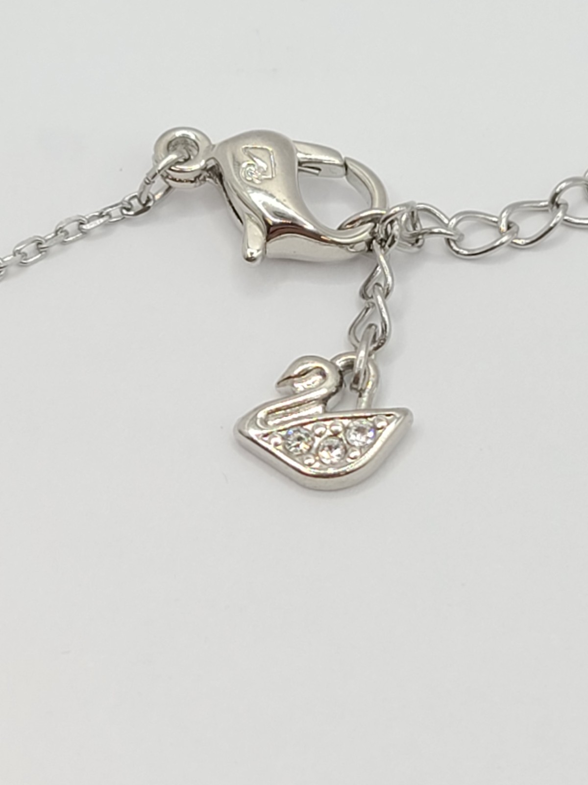 Pave White Topaz Necklace Pendant Classic White Swan