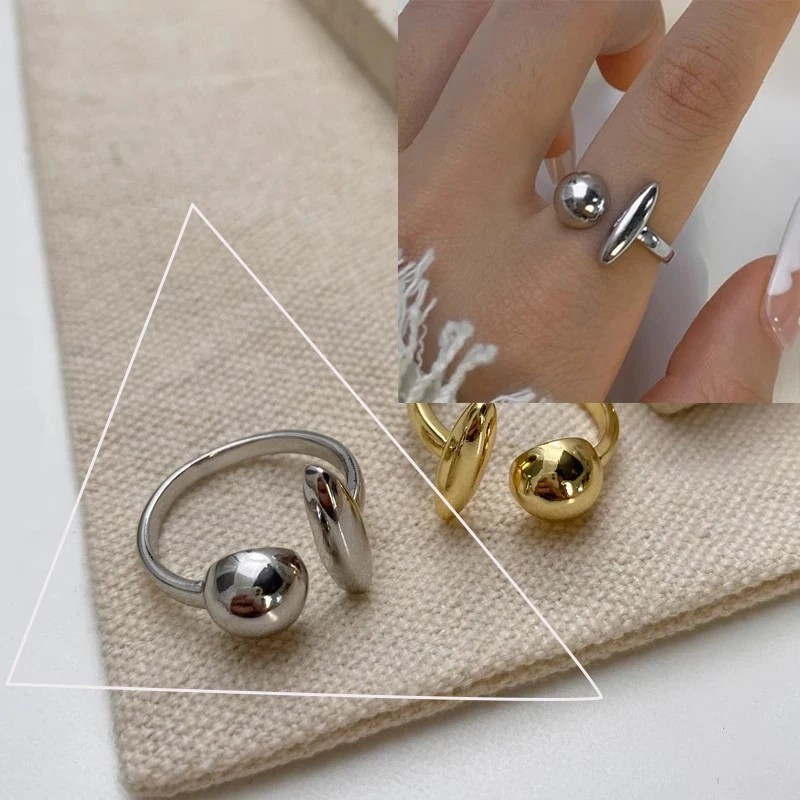 VENTFILLE 925 Sterling Silve Flower Ring for Women Gift Hollow Out Design Retro.