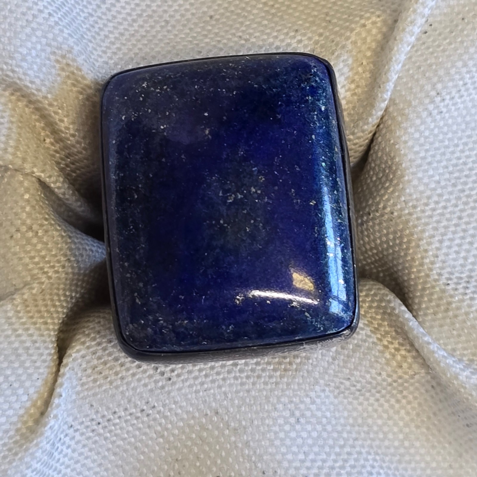 Sterling Silver Jay King Ring 15.7g Fine Jewelry Size 7.5 Lapis Color *READ*