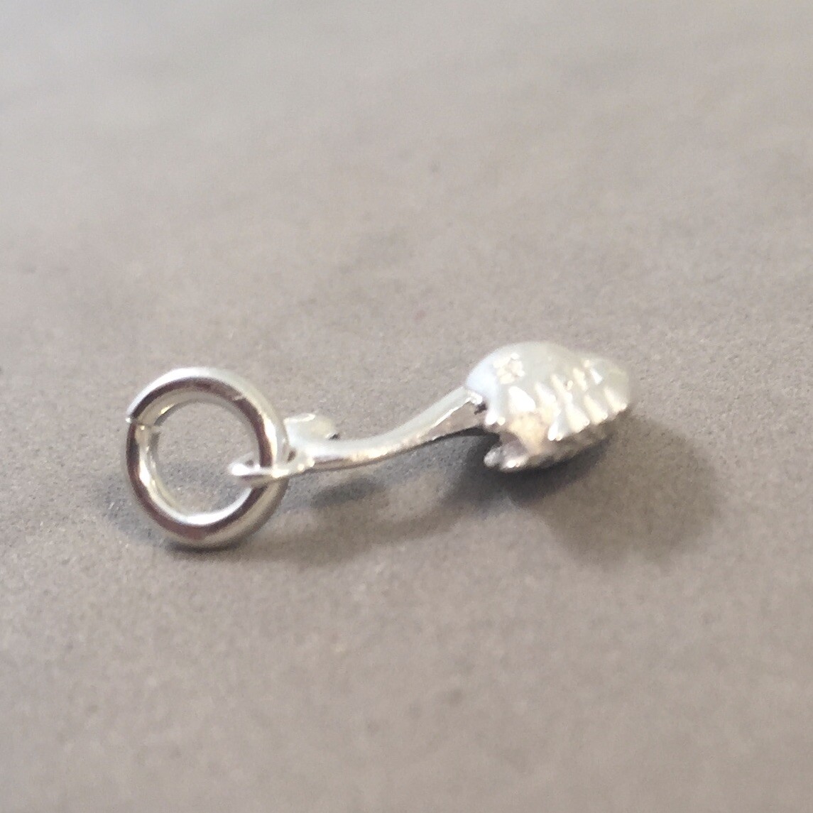 .925 Sterling Silver Small 3-D SWAN CHARM Pendant Bird NEW 925 BI39