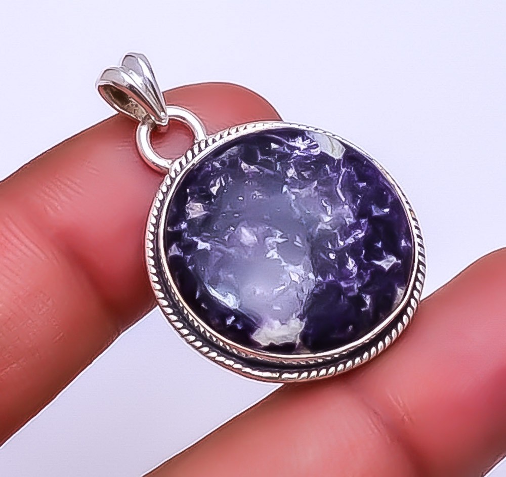 Lepidolite – San Diego 925 Sterling Silver Jewelry Pendant 1.37″ P_9359_148_27