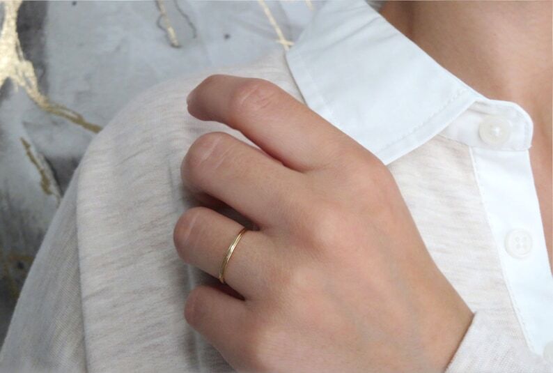 Gold Ring, 14k Gold Filled Ring, Gold Stack Ring, Thin Gold Ring, 14k Gold Ring