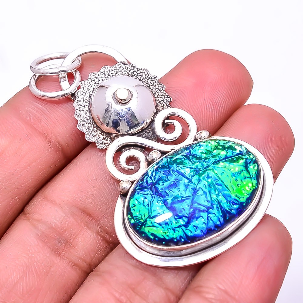 Triplet Opal Designer 925 Sterling Silver Pendant 2.15″, Christmas Gift P1966