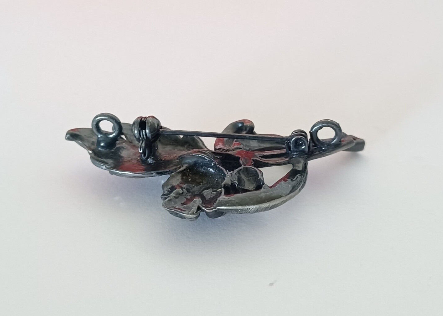 Flower Leaves Floral Rhinestone Brooch Pin Pendant