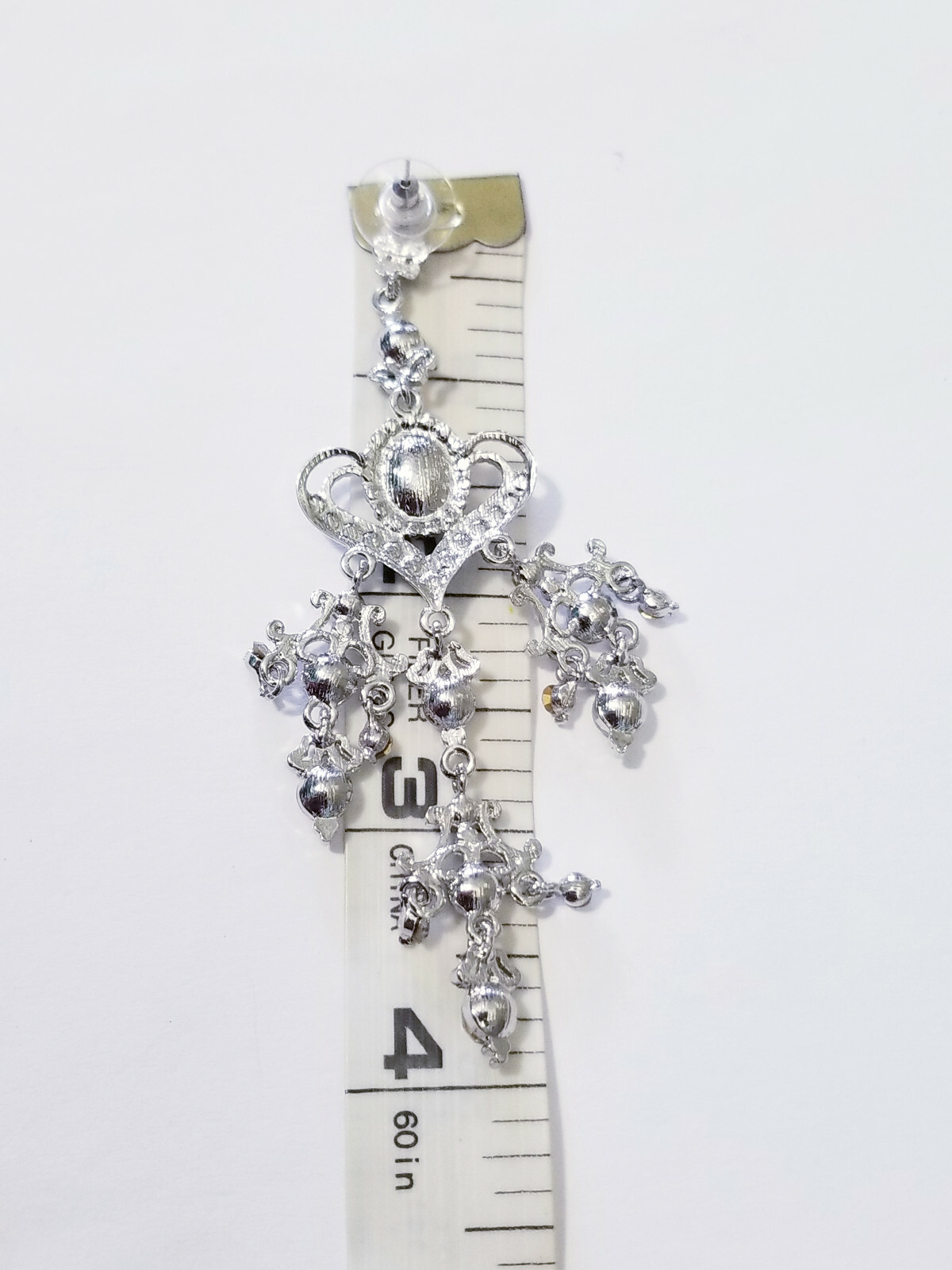 Chandelier Drop Earrings, 4 Inch Bridesmaid Earrings, Prom Pageant Jewelry