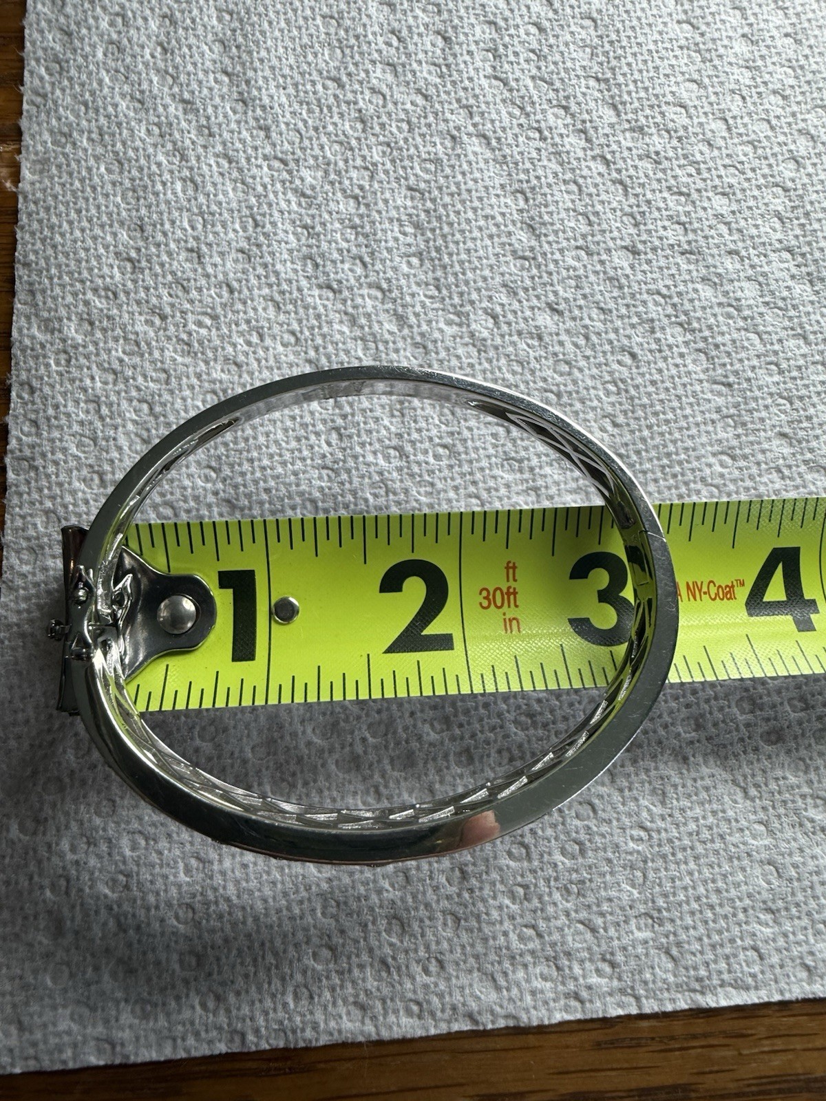 Amazing Sterling Silver Heart Bangle Bracelet 30g