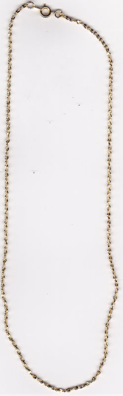 WHOLESALE LOT OF 50 14KT GOLD PLATED 18 INCH 1mm TWISTED NUGGET CHAINS