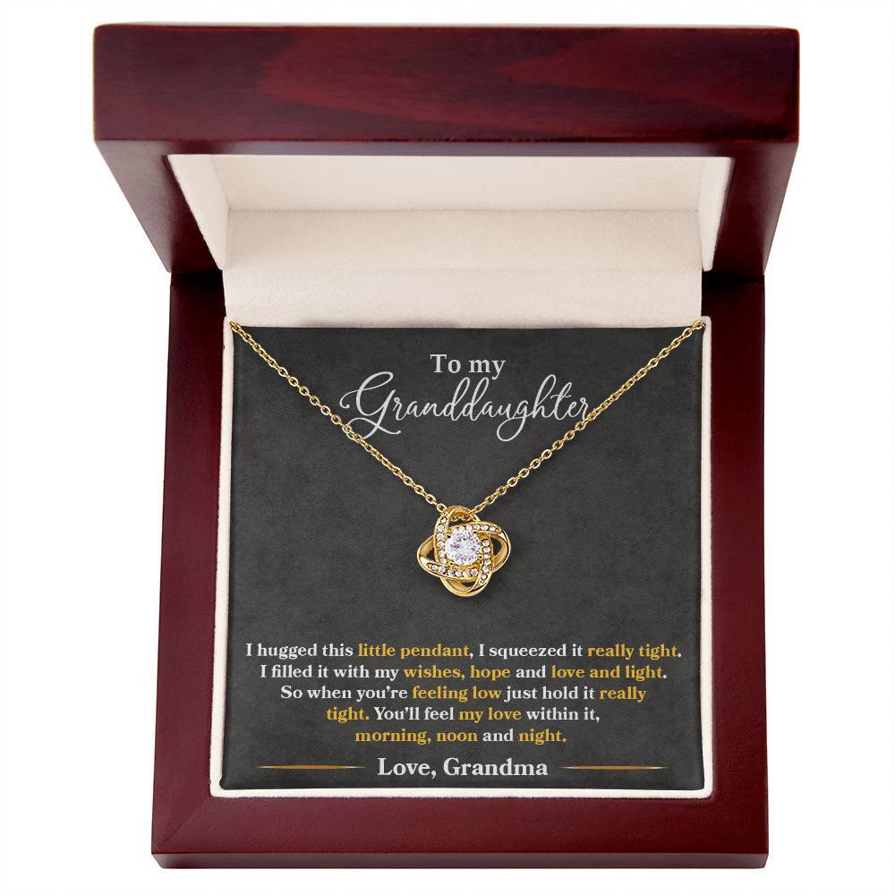 To My Granddaughter Necklace, Xmas Birthday Graduation Gift For Granddaughter