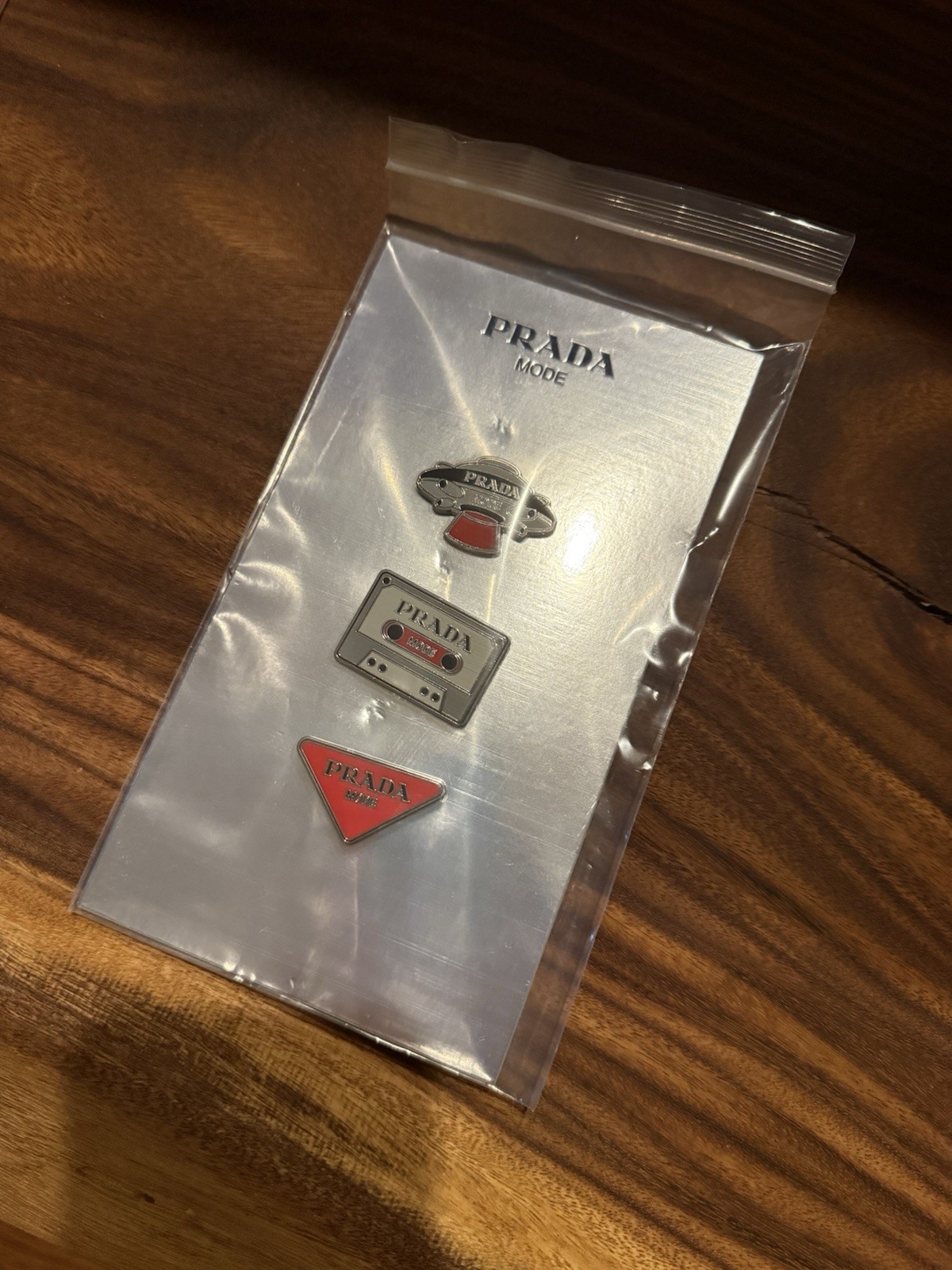 PRADA Mode NYC 2026 Enamel Pin (2 Set Of Pins / 1 Box / 1 Booklet)