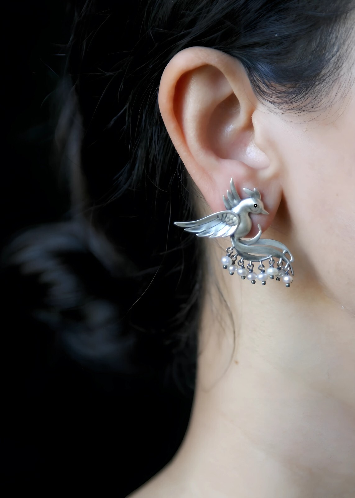 Dulcett India Handmade Earirngs Hummingbird Stud Earrings