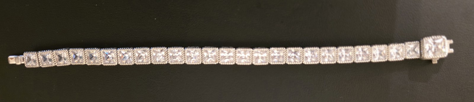 Judith Ripka Sterling Silver Diamonique CZ 925 Tennis Bracelet Small 6.75″