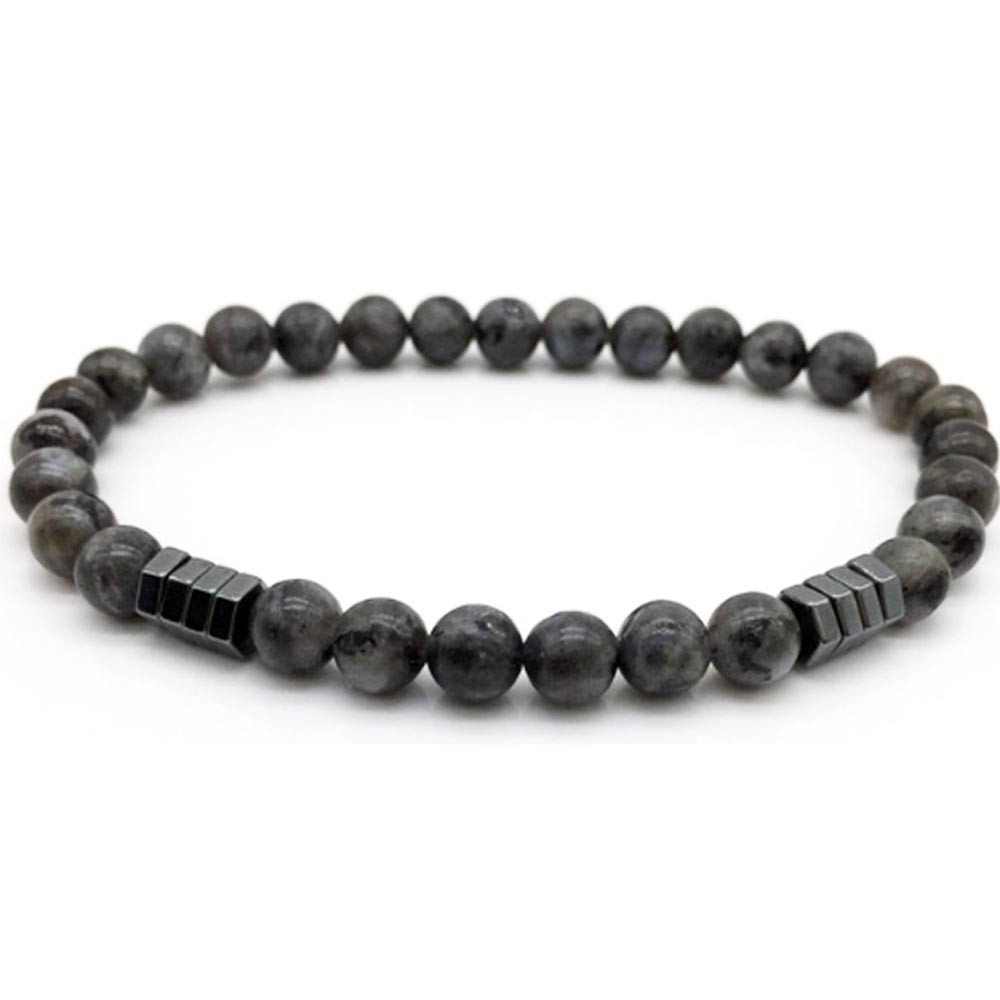 Geometric Beaded Men Bracelets Simple Fashion 6mm Stone Bangles Jewelry Bracelet