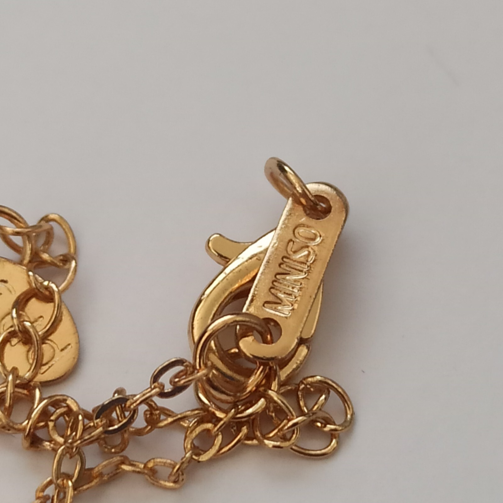 Butterfly Bracelet Red Gold Tone Fashion Signed MINISO Gift Charm Modern Trendy